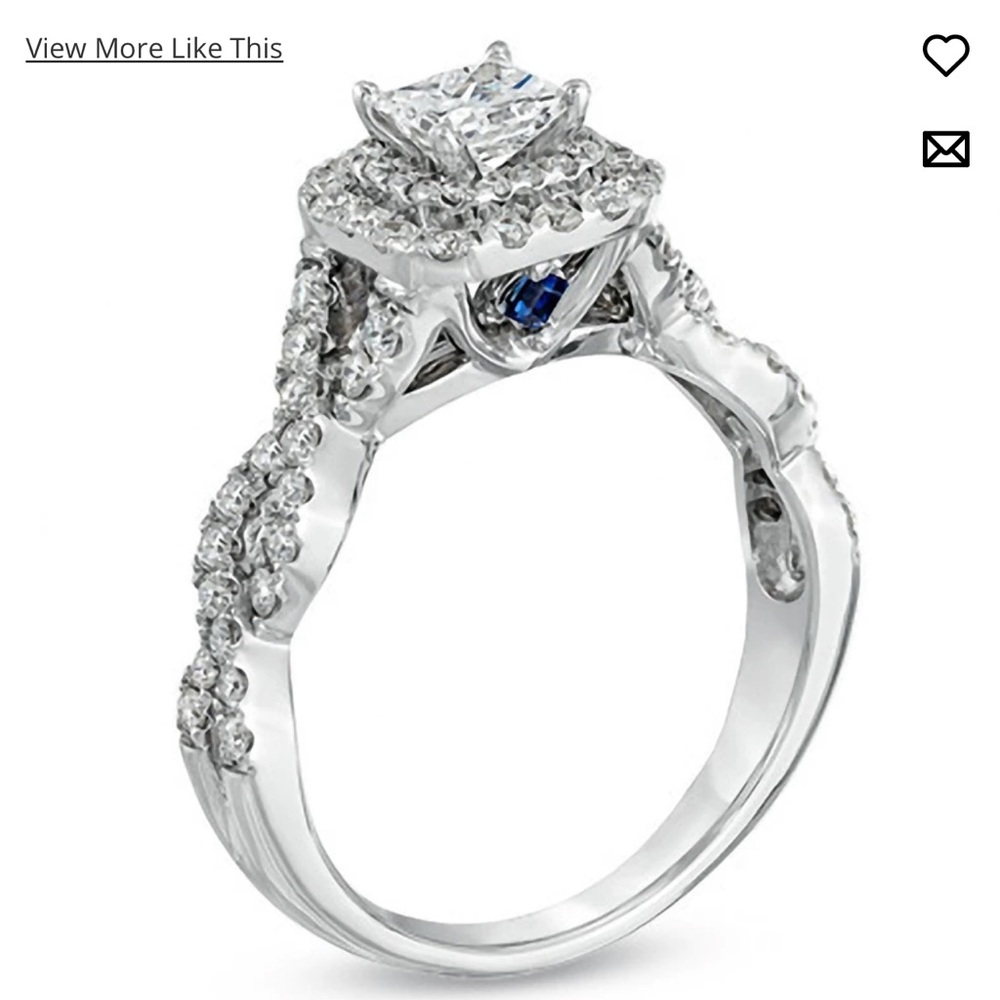 Vera Wang Love Engagement Ring and Bands